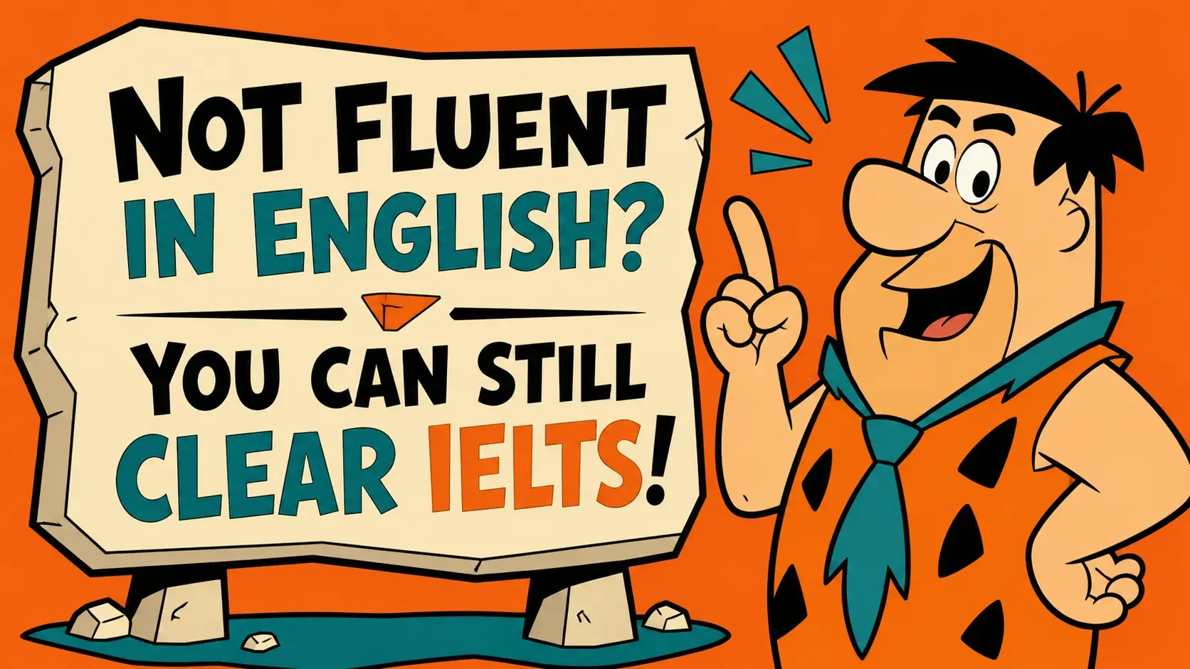 Non-native English speaker confidently practising IELTS speaking with structured notes