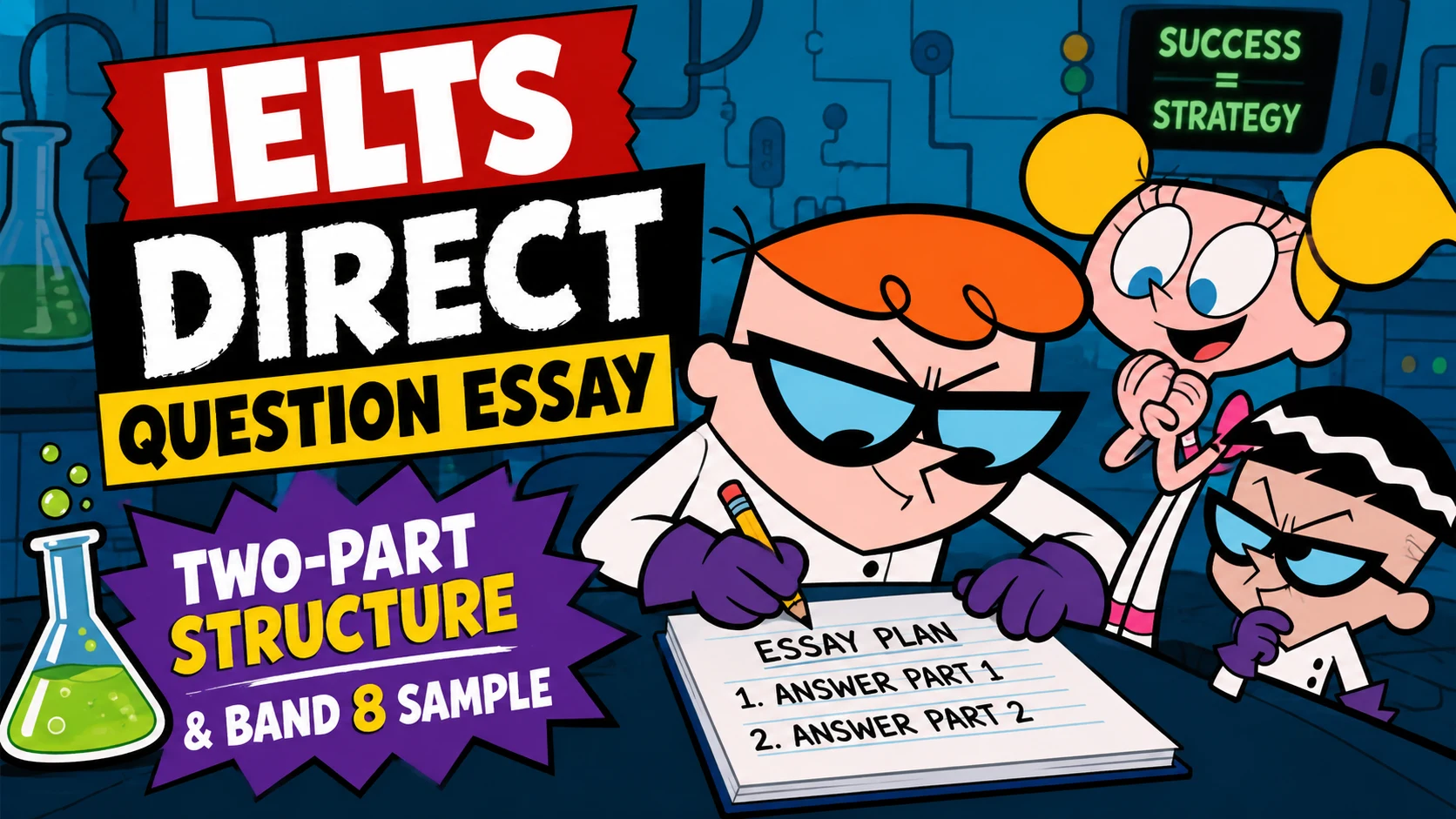 IELTS Writing Task 2 direct question essay showing two body paragraphs each answering one of the two questions